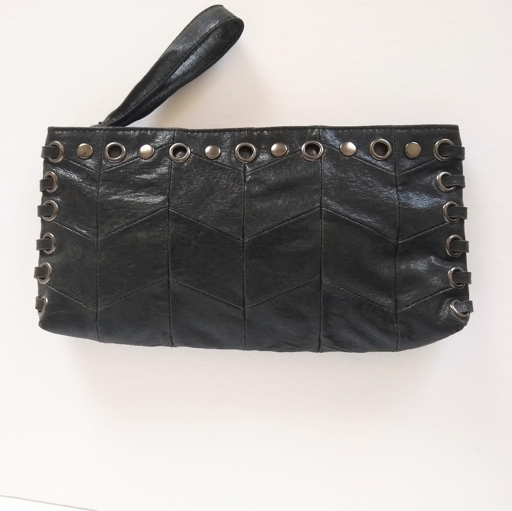 The Limited Faux Leather Clutch Bag Wirstlet Purse